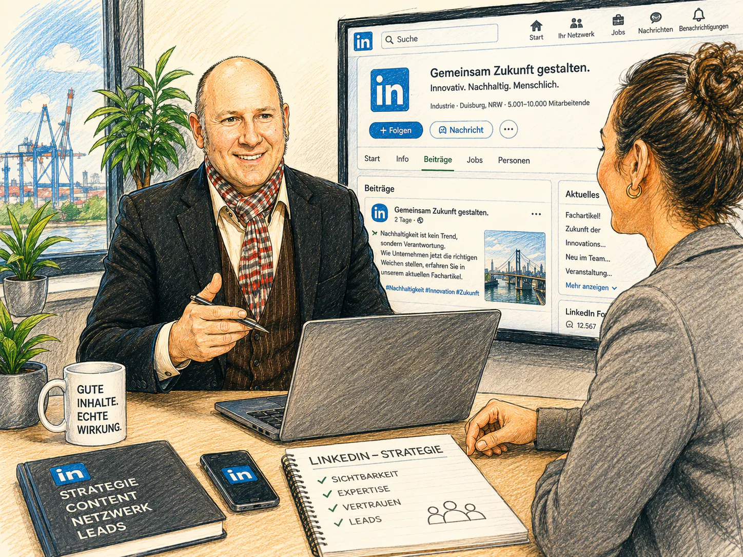 linkedin-gezeichnet